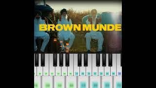 Brown Munde piano tutorial | Piano touch | By sunil // #shorts
