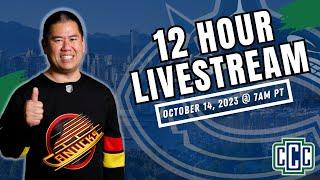 CANUCK CLAY 12 HOUR LIVESTREAM (PREVIEWS, INTERVIEWS, CONTESTS, AND MORE) - October 14, 2023