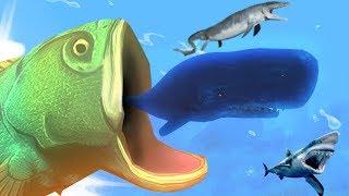 ОКЕАН СТАЛ ДЛЯ МЕНЯ МАЛ! ПРОГЛОТИЛ КИТА ЦЕЛИКОМ! FEED AND GROW FISH