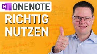  OneNote richtig nutzen (Top organisiert mit wenig Aufwand!)