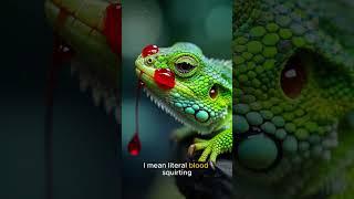 Why This Lizard SHOOTS BLOOD From Its Eyes  #animalfacts #naturelovers #didyouknow #wildwonders