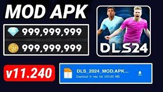 Dream League Soccer 2024 MOD APK v11.240 Gameplay - DLS 2024 MOD MENU APK (Infinity Diamonds Coins)