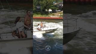 Boston Whaler takes on a very busy Point Pleasant Canal! | Jersey Boats