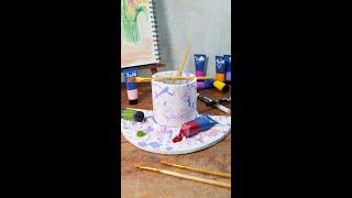 Easy Pottery Tutorial: Palette and Water Holder for Art Supplies ‍
