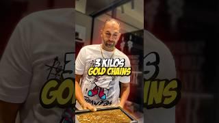 3KG Worth of GOLD Chains️ #gold #jewelry #expensive #goldjewelry