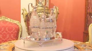 Antique English Regency Silver Four Bottle Tantalus Paul Storr 1818