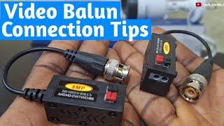 Video Balun Connection tips for effective video transmission in cctv camera installation