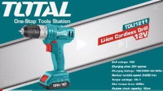 TOTAL 12V Cordless Drill TDLI1211