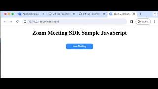 Get Started With Zoom Meeting SDK Sample JavaScript App