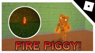 How to get the "FIRE PIGGY" Badge & Morph in InfectedDeveloper's Piggy RP | Roblox