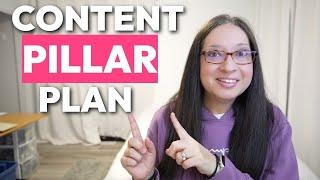 The SECRETS to creating a content pillar plan for your new blog | using content pillars