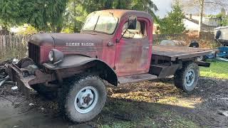 1948 Dodge Power Wagon Walkaround, First Drive In 13+ Years - Dead Dodge Garage