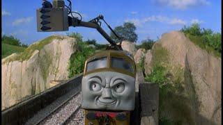 Thomas and the Magic Railroad sound effects: Diesel 10 threatens Mr. C.