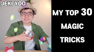 Ranking My Top 30 Magic Tricks from 2020 - Best of Jeki Yoo Compilation (Part 1)