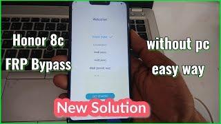 Honor 8C (BKK-AL10) FRP Bypass, huawei google account unlock new solution