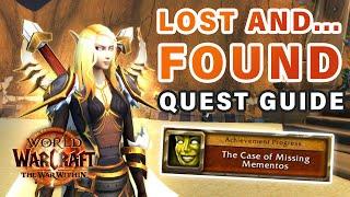 How to do "Lost and... Found" Quest | The Case of Missing Mementos ► WOW: The War Within