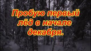 Пробую первый лед в начале декабря.