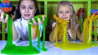 ШОК ЛИЗУН ЧЕЛЛЕНДЖ готовим 2 кг СЛИЗИ Slime Challenge Kids Video Челленджи с детьми