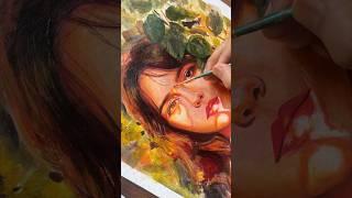 CAPTURING LIGHT ON PAPER #acrylicpainting #artshorts