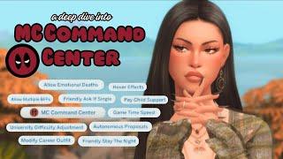 a deep dive into mc command center  | sims 4 mod guide