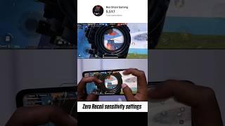 Headshot sensitivity settings pubg mobile Zero Recoil sensitivity settings Gyroscope #pubg #shorts