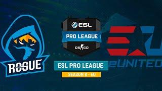 Rogue vs eUnited - ESL Pro League S8 NA - bo1 - de_nuke [sleepsomewhile]