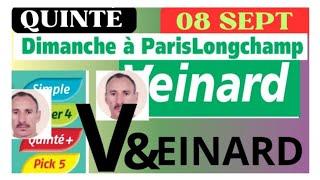 DIMANCHE 08.09.2024 QUINTÉ ANALYSE PAR LE JOURNAL LE VEINARD A LONGCHAMP