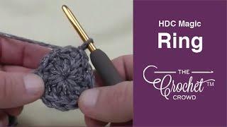 BEGINNER Crochet Magic Ring Half Double Crochet