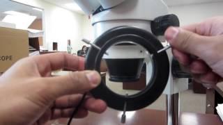 Microscope Expert - Attaching Your Ring Light to Your Stereo Microscope