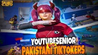 Aggressive Fight TikTokers Vs YouTubeSeniorHow To Survive in Last Zone Panic SituationPUBG mobile