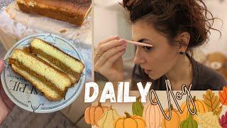 Daily Vlog // Cea mai buna PRAJITURA cu dovleac | Mi-am facut sprancenele si o super RECOMANDARE!!!