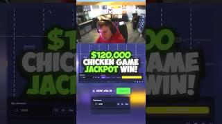 HE WON $120,000 ON THIS CHICKEN GAME  #gambling #casino #trending #shorts #trendingshorts #stake