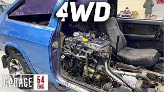 Placing the motor in the cabin to make a mid-engine AWD Lada