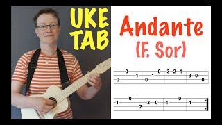 Andante (Sor) EASY UKULELE TAB