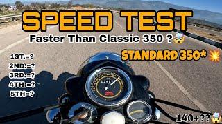 Royal Enfield Standard 350 Bs6  | Speed Test | Classic 350 Se Fast??  | Vlogger X