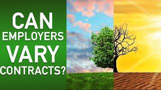 Can employers vary contracts? | Bitesized UK Employment Law Videos by Matt Gingell