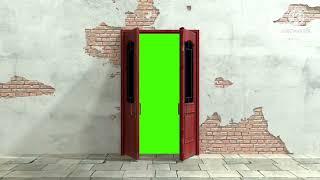 door animation green screen