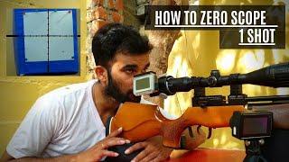 How to Zero Scope in 1 Shot | Airgun Basics | Gm10-S shooting | Indian air rifle Shooting |