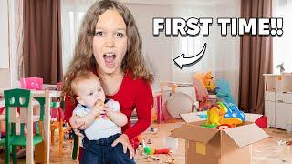 My Daughter TRIES OUT as a BABYSITTER *her first job