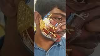 Body painting- Parotid  region