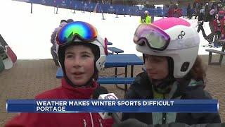 Warm weather challenges Wisconsin ski resorts during busy holiday week