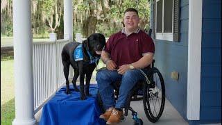 Bailey with Service Dog Nestle | Southeast Region | October 26, 2024 | Canine Companions