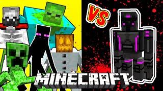 Prison Golem Vs. Mutant Monsters in Minecraft