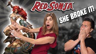 MY WIFE BROKE THE BEST FEMALE STATUE IN MY COLLECTION!!! Red Sonja Prime 1 Studio!