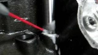 Reaming lifter bores for bushings in a 351 Cleveland. Part 2 of 2