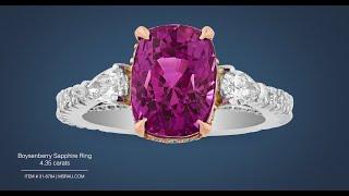 Boysenberry Sapphire Ring (4.35 carats) | M.S. Rau