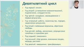 Циклы жизни человека. Лекция. Часть 3: девятилетние циклы, советы на каждые 9 лет вашей жизни