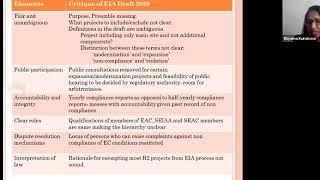 Webinar on Environment Impact Assessment - EIA Draft 2020