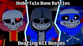 COOL UNDERRATED UNDERTALE GAME!!! Undertale Bone Battles Beating All Bosses