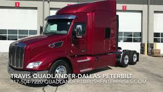 DIAMOND RED Peterbilt 579 with Double Bed Sleeper